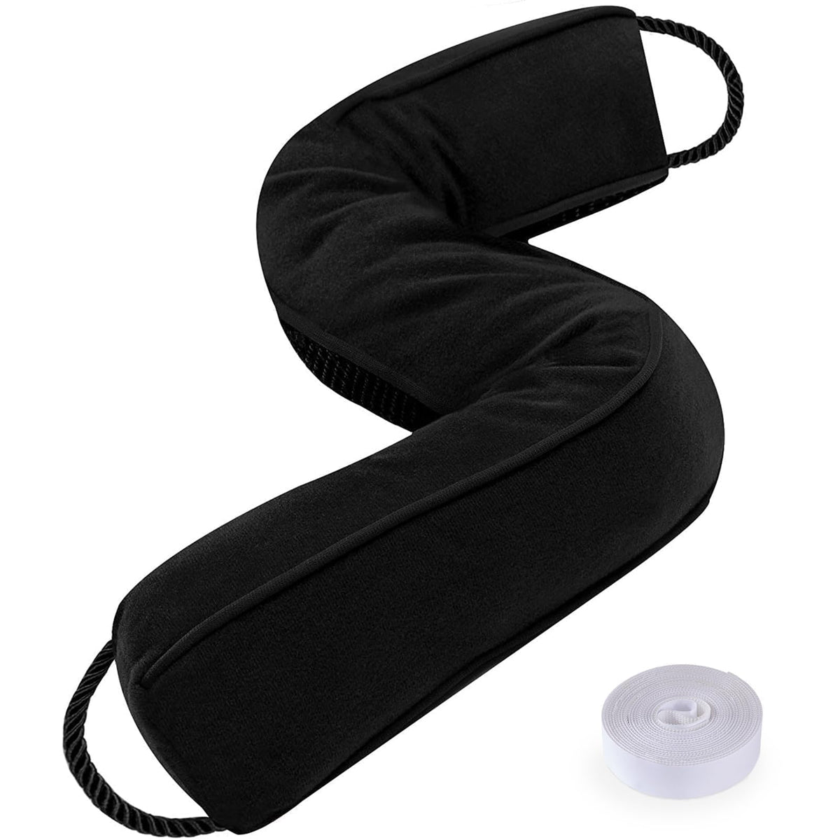 Sunolga Door Draft Stopper, Removable Washable Cover, 18", Gray