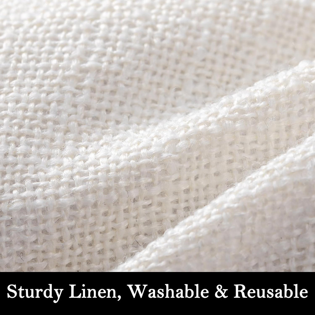 Sunolga Linen Door Draft Stopper, Removable Washable Cover, 36", Beige