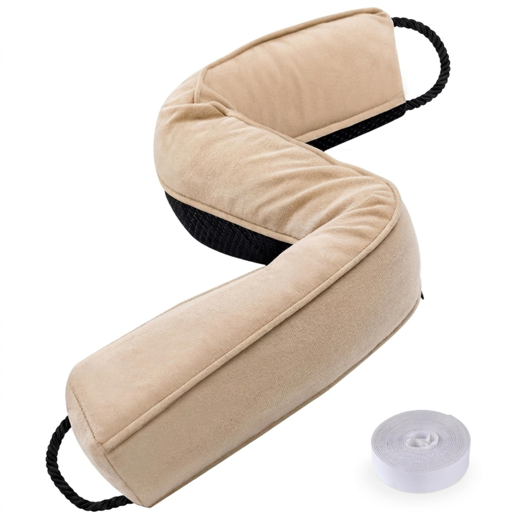 Sunolga Door Draft Stopper, Removable Washable Cover, 18", Gray