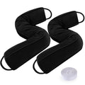 Sunolga Door Draft Stopper with Removable Cover, 20", Black, 2-Pack