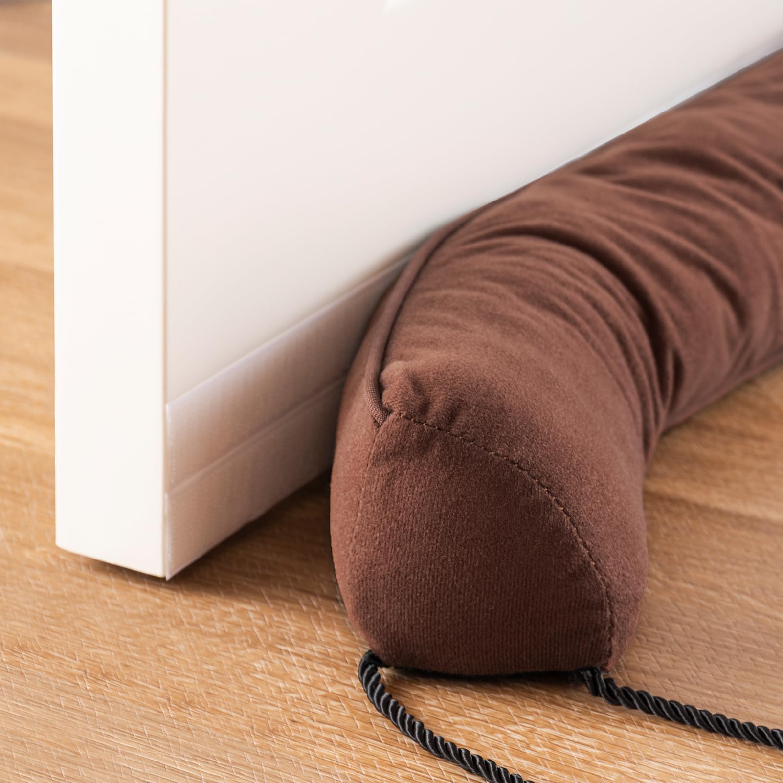 Sunolga Door Draft Stopper with Removable Washable Cover, 36", Beige