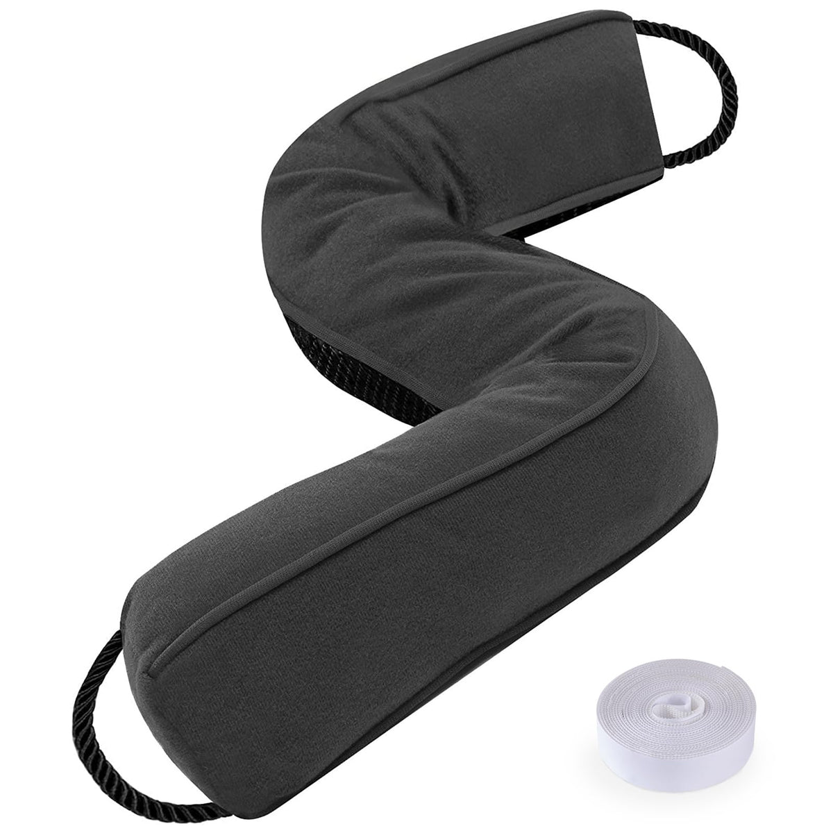 Sunolga Door Draft Stopper, Removable Washable Cover, 18", Gray