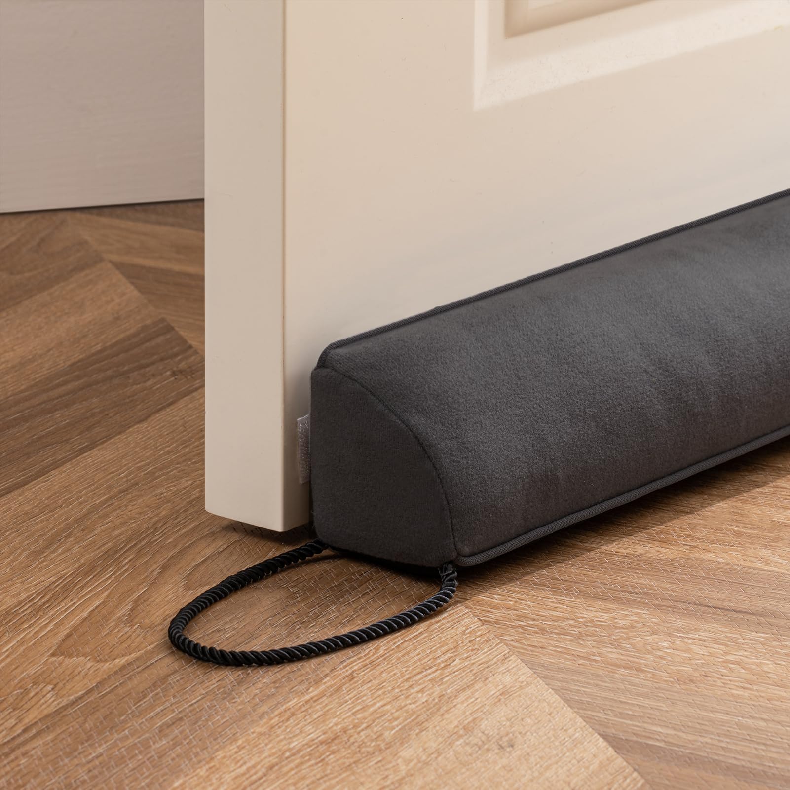 Sunolga Door Draft Stopper with Removable Washable Cover, 36", Beige