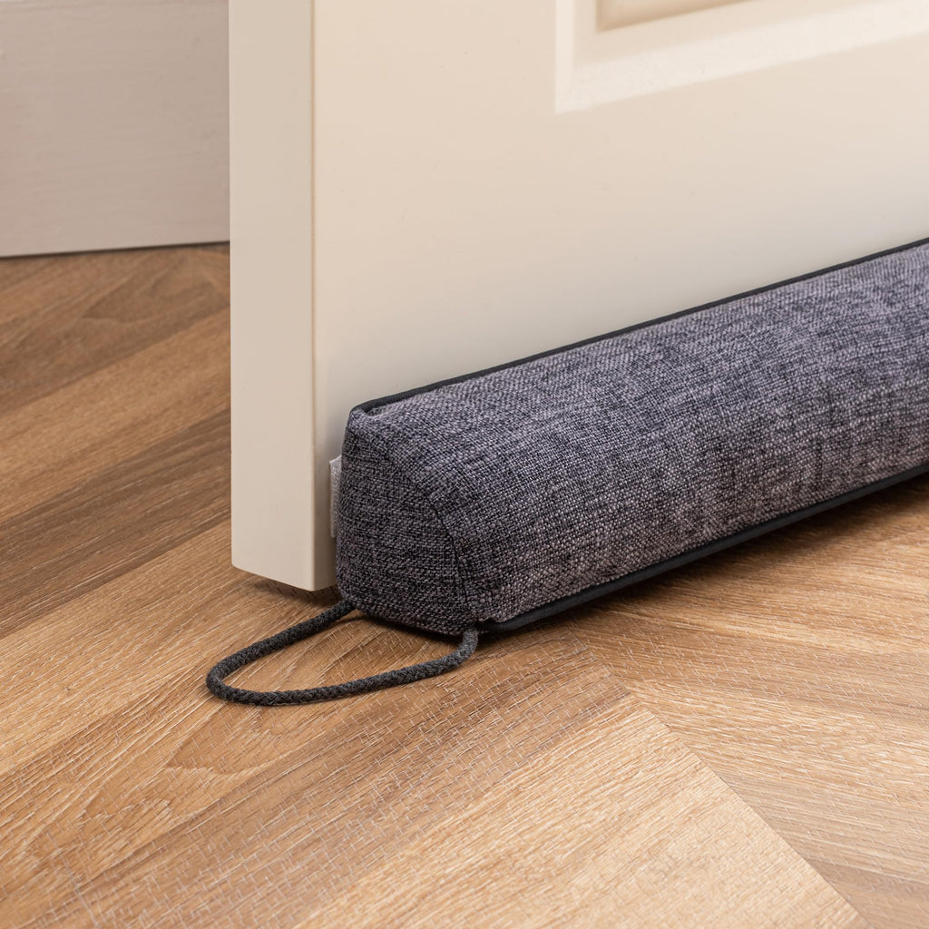 Sunolga Linen Door Draft Stopper, Removable Washable Cover, 36", Beige
