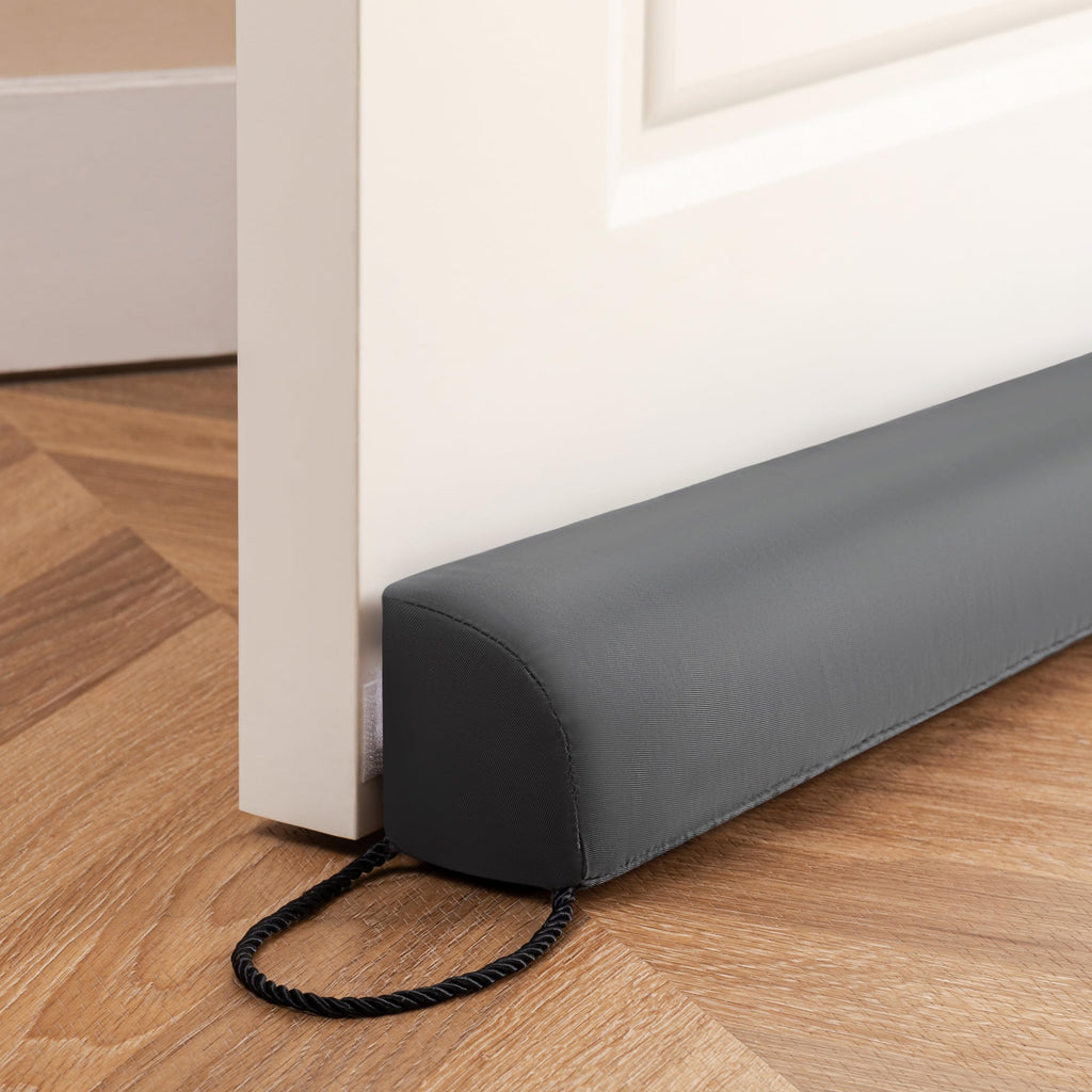 Sunolga Water Resistant Door Draft Stopper, Removable Cover, 36", Beige