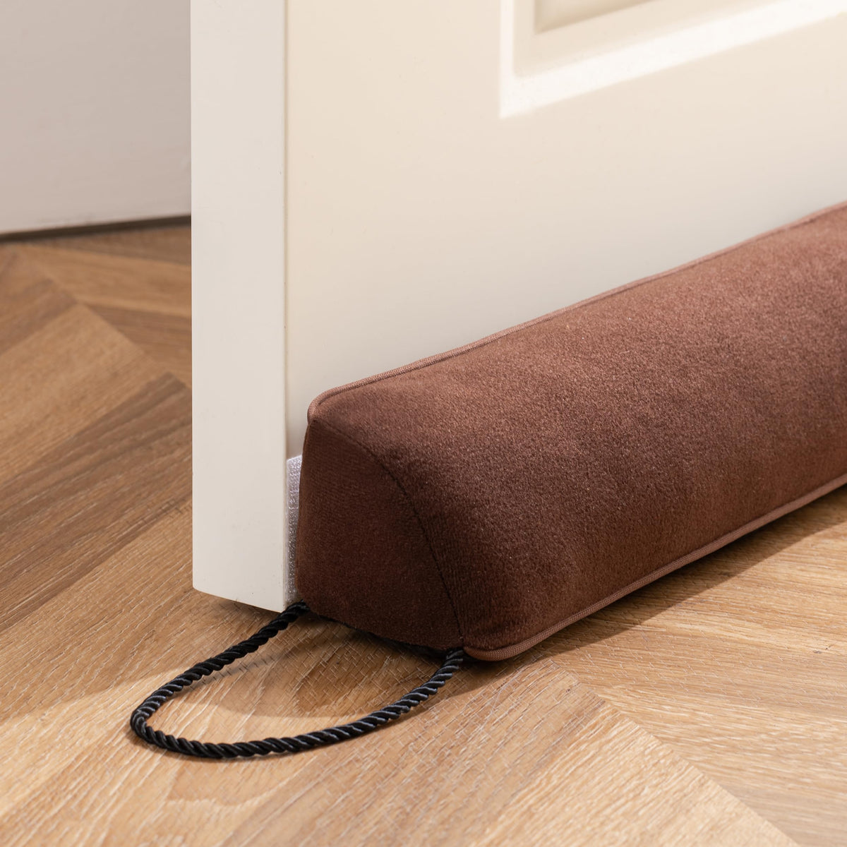 Sunolga Door Draft Stopper with Removable Washable Cover, 36", Beige