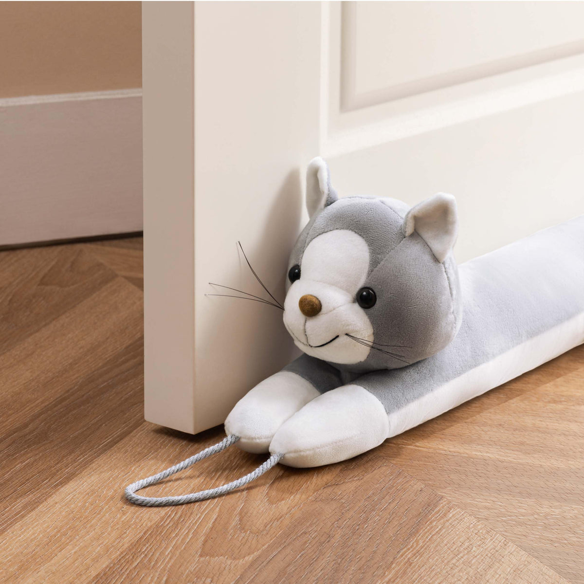 Sunolga Door Draft Stopper Blocks Hot and Cold Air, 38", Brown Dog