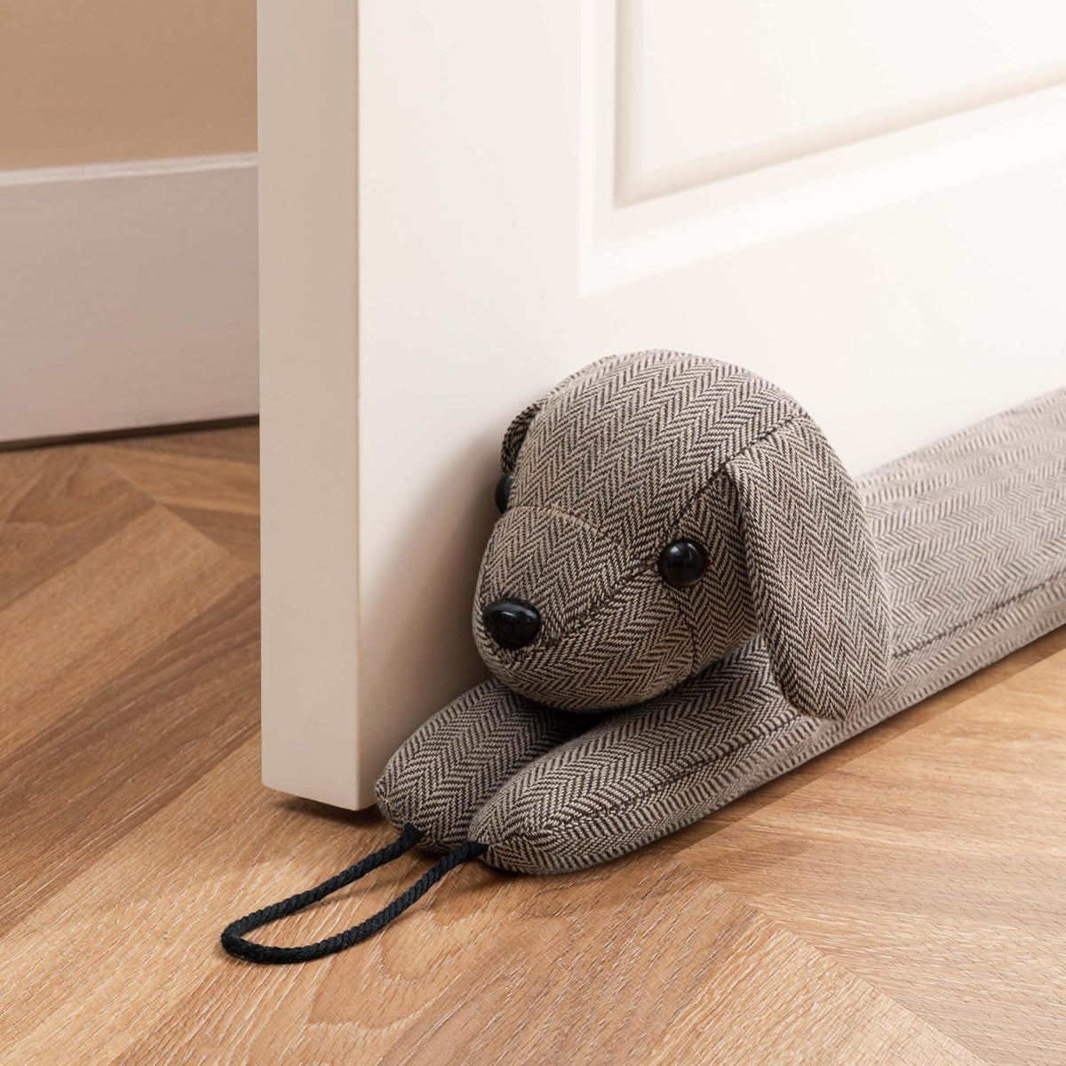 Sunolga Door Draft Stopper Blocks Hot and Cold Air, 38", Brown Dog